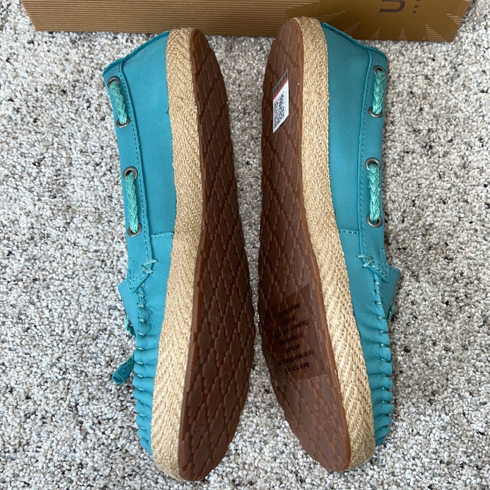 NIB AUTH UGG CHIVON FLAT Turquoise MRL - Picture 2 of 9